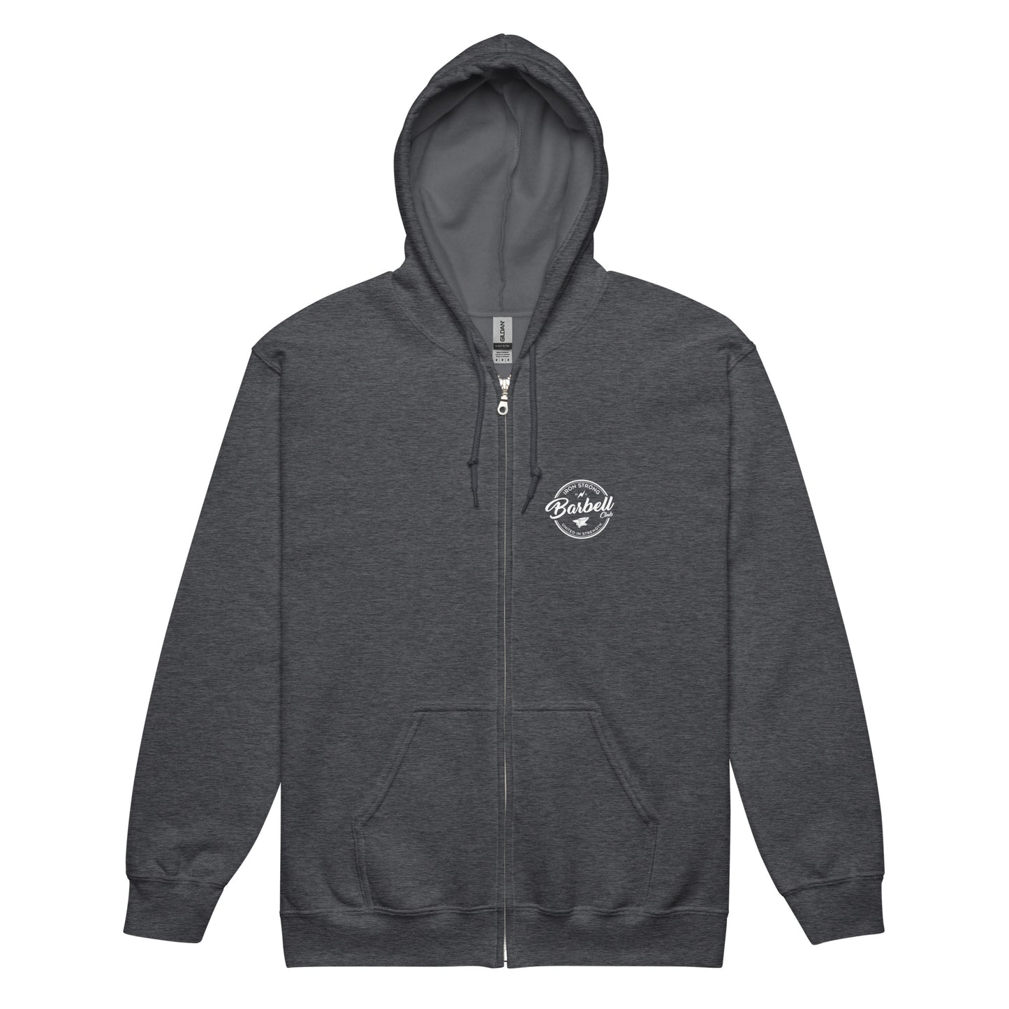 Barbell Crew Weightlifting Meet Zip Hoodie | Iron Strong Apparel