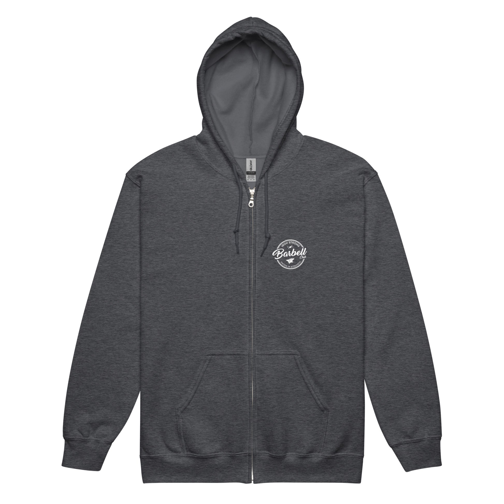Barbell Crew Weightlifting Meet Zip Hoodie | Iron Strong Apparel