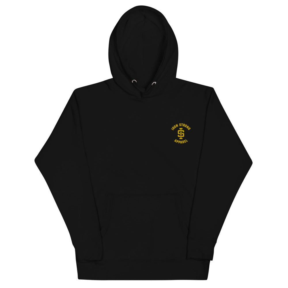 Black powerlifting hoodie