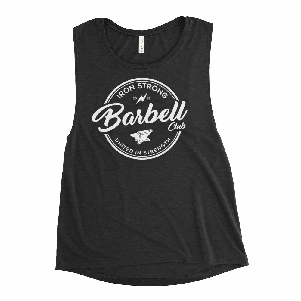 The 'Barbell Club 2.0' Women's Muscle Tank for Crossfit | Iron Strong Apparel