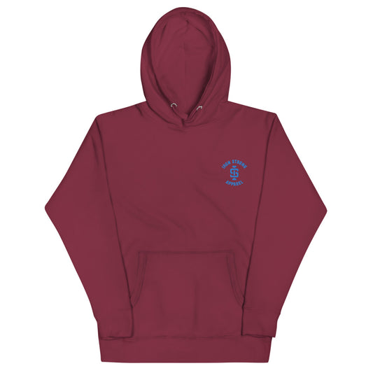 Maroon weightlifting hoodie