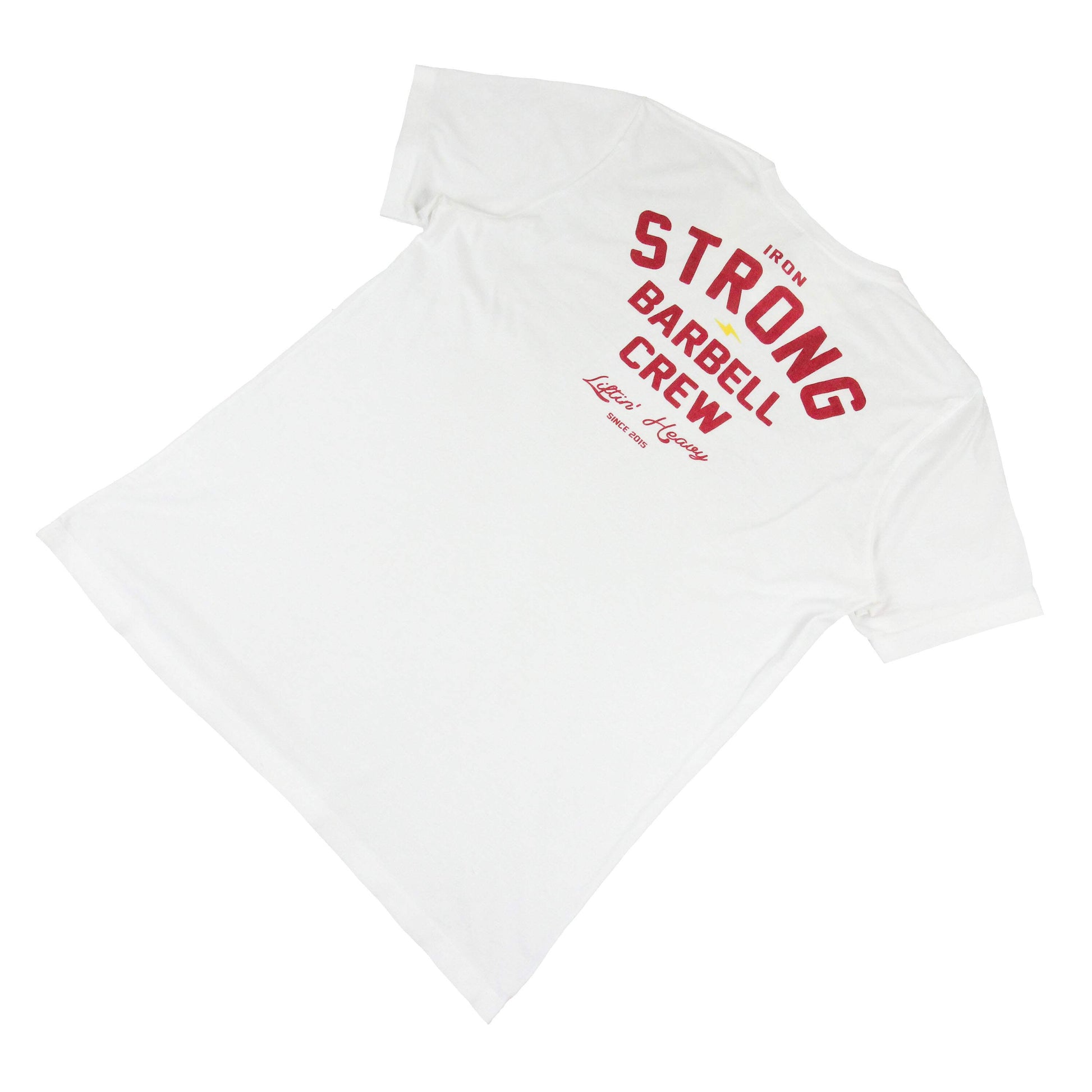 'Original Crew' white powerlifting shirt | Iron Strong Apparel