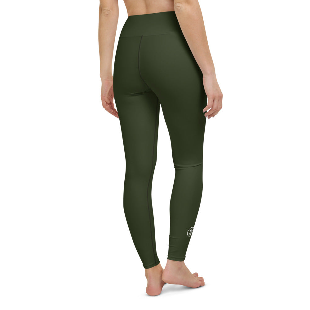 dark olive yoga leggings